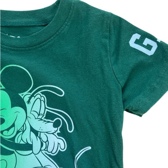 BABY GAP DISNEY Mickey Mouse Pluto Green Tee Size 18-24m - Picture 3 of 4